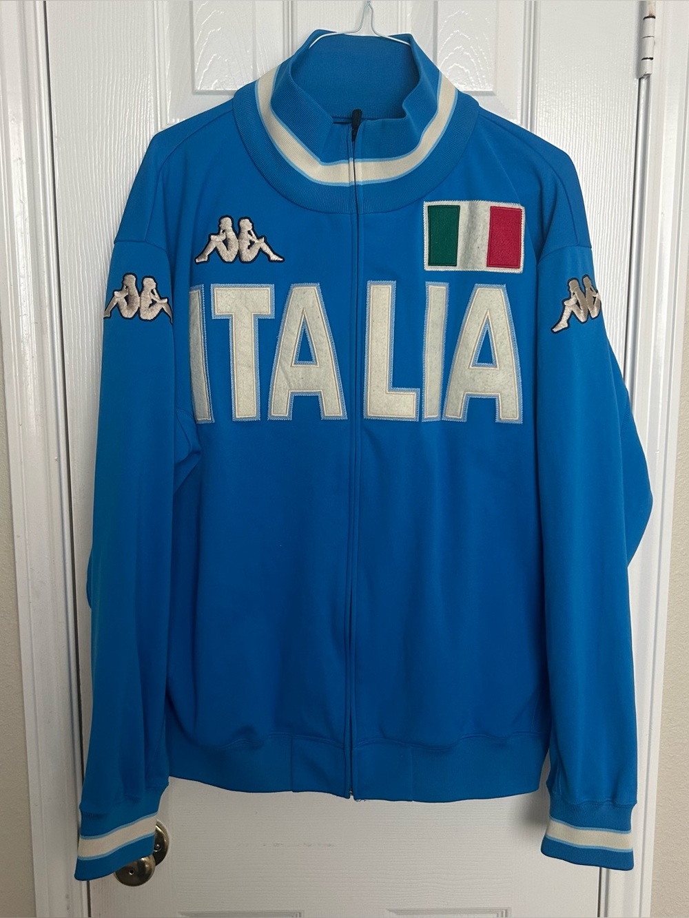 Vintage Y2K Italy 2005 Football Soccer Track Kappa 2XL Jacket Full Zip